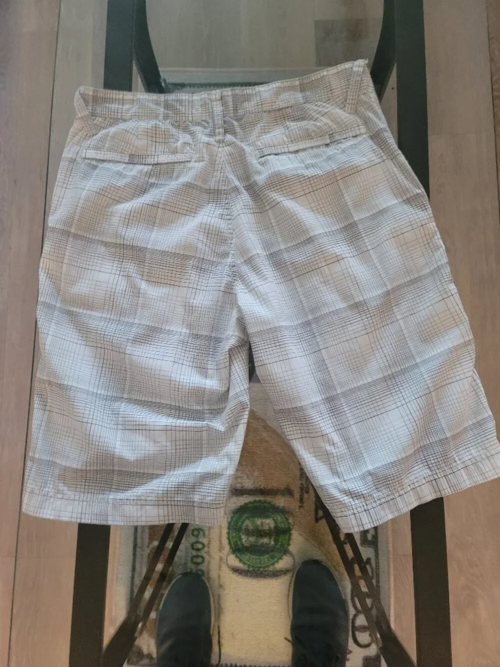 American Rag White Gray Patterned Shorts 31